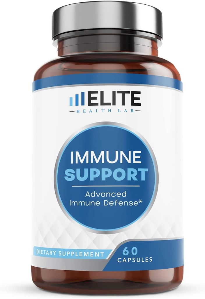 Ultimate 9-en-1 Immune Support Boost – 1000mg Vitamine C, D, Zinc, Echinacea, Quercetin & More – États-Unis Troisième laboratoire testé, sans gluten, 60 capsules – Fabriqué aux États-Unis