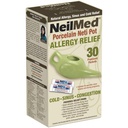 NeilMed Classic Porcelaine Neti Pot Vert avec 30 paquets prémélangés