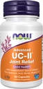 NOW Supplements, UC-II Advanced Joint Relief with Undenatured Type II Collagen, plus Hyaluronic Acid, Boron, Vitamin D-3, 60 Veg Capsules