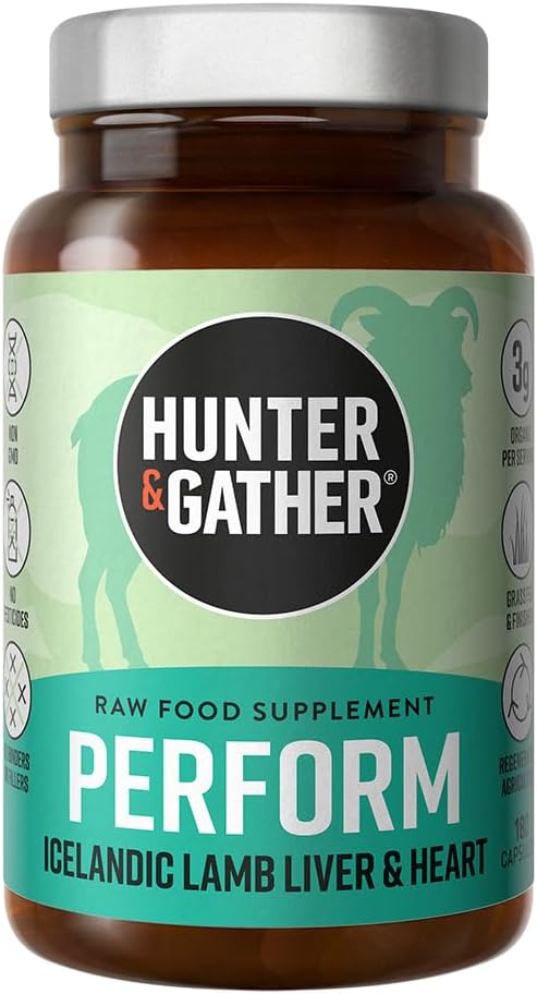 Hunter & Gather Nez to Tail 180 Exécuter des capsules Wild, Grass Fed Agneau islandais Ancestral Inspiré.