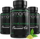 (3 Pack) Smarter L-Theanine 250mg Supplement, in Non-GMO Flaxseed Oil, 150 Liquid Softgels