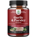 Des softgels d'ail sans odorat concentrés - Extrait de persil et suppléments d'ail vieillis pour la santé circulatoire, la digestion, le soutien immunitaire et la désintoxication du foie - Des softgels de persil pour le soutien Gut - 60 Ct