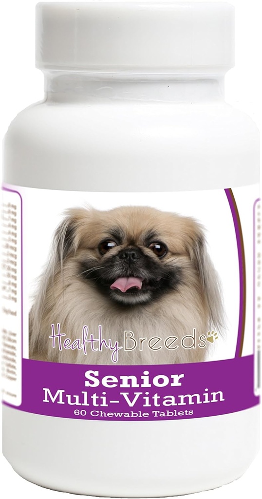 Les races saines Pekingese Senior Dog Multivitamine Comprimés 60 Compte