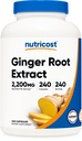 Nutricost Ginger Root Extract 240 capsules pour 240 portions par bouteille - sans gluten, sans OGM