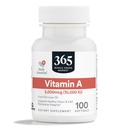 365 par marché des aliments entiers, vitamine A 10 000 UI, 100 CT