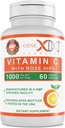 Formules Genex 1000mg Vitamine C avec Rose HIPS (60 Capsules) soutient un système immunitaire sain - non-OGM, sans gluten, végétalien (60 jours d'approvisionnement)
