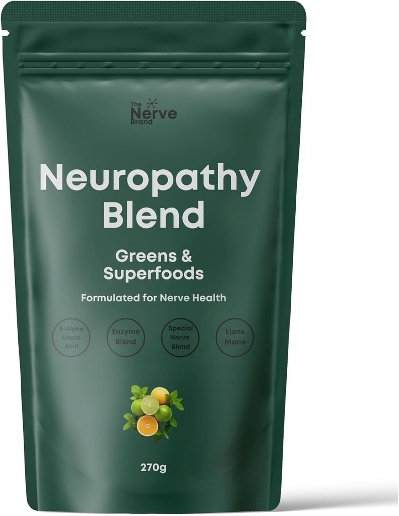 La Neuropathie Nerve de marque Superfood Blend Greens Poudre pour la neuropathie périphérique avec 600mg d'acide alpha lipoïque R