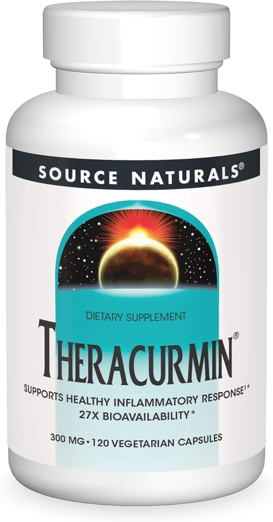 Source Naturals Theracurmin, Supports Healthy Inflammatory Response*, 300 mg - 120 Vegetarian Capsules