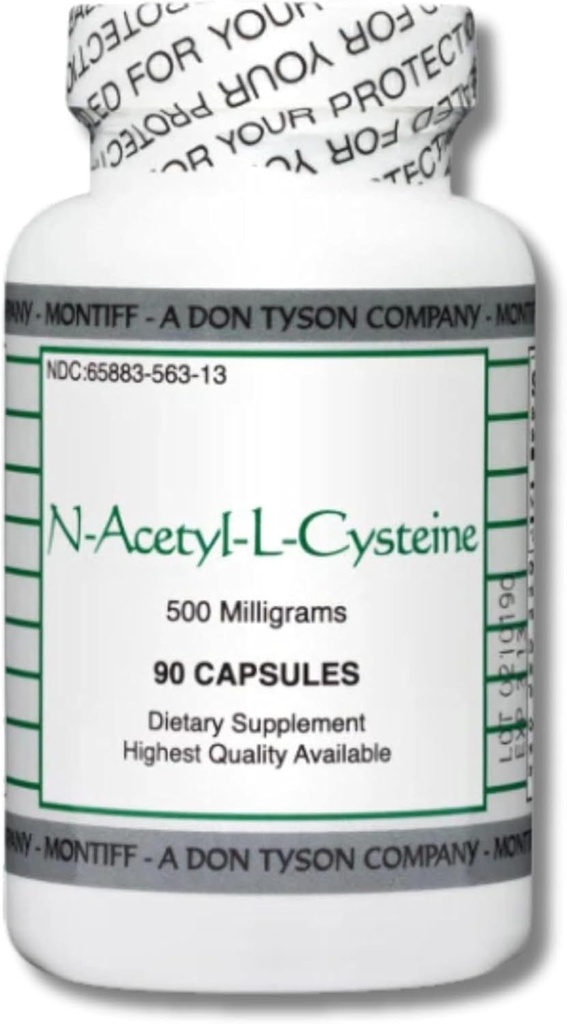 Supplément MindEyes N-acétyl-L-Cysteine NAC 500mg (90 gélules), blanc