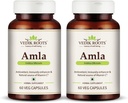 Générique RISE Amla Capsules 60  Enhancer Immunitaire Antioxydant Biologique Source Naturelle de Suppléments de Vitamine C et de Croissance des Cheveux (Pack of 2)