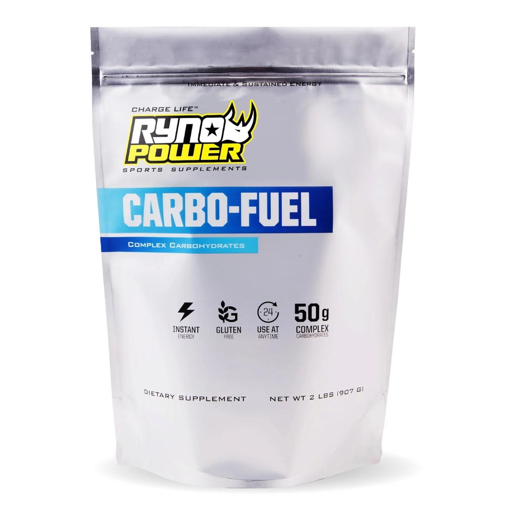Ryno Power Carbo-Fuel Stimulant-Free Drink Mix 2lb (20 portions) - Poudre d'hydrate de carbone pur tout naturel pour la performance athlétique - Vegan et sans gluten