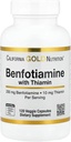 California Gold Nutrition Benfotiamine with Thiamine, 250 mg, 120 Veggie Capsules