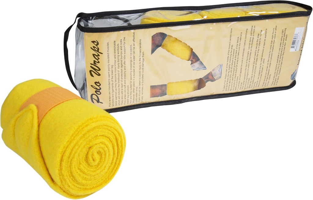 Intrepid International Polo Wraps for Horses Ensemble de 4 bandes de coton, des bandes de jambes de cheval, des bandes de vétustes pour les chevaux, la taille du cheval, l'entraînement Bandage