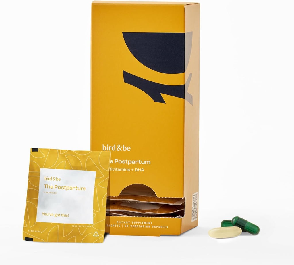 The Postpartum - Vitamins to Fuel Your Fourth Trimester - Formulated by Doctors with Nutrients to Support Hormones& Recovery - DHA (Omega-3), Iron, Choline, B12-30-Day Supply