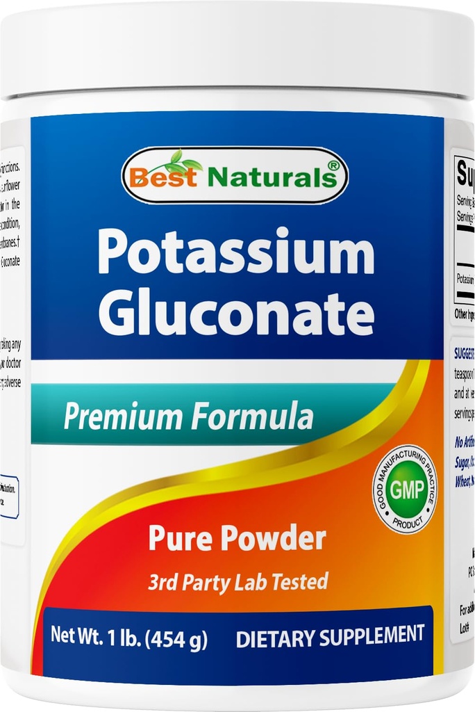Meilleur gluconate de potassium naturel 1 lb en poudre (1 LB (paquet de 1))