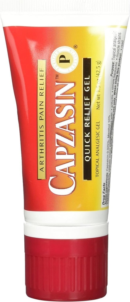 arthrite capzasine soulagement de la douleur, gel de soulagement rapide, aucun éponge de mess applicateur 1,5 oz (42,5 g)