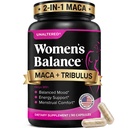 Unaltered Hormone Balance & Mood Support for Women - soutient naturellement l'équilibre et l'énergie hormonaux avec Tribulus Terrestris & Red Maca Root Extract - Dietary Supplement - 90 Capsules Vegan