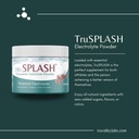 TruSPLASH Poudre d'électrolyte d'hydratation complète (Berry naturel) - 30 portions
