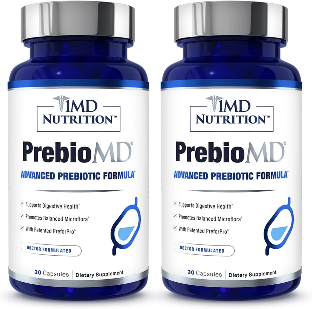 1MD Nutrition PreBioMD - Prebiotic with PreforPro | Support Healthy Digestion and Beneficial Bacteria
