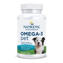 Nordic Naturals Omega-3 animal, non aromatisé - 90 gels mous - 320 mg Omega-3 par gel mou - Huile de poisson pour chiens avec EPA & DHA - Promotion de la santé du coeur, de la peau, du manteau et de l'Immune