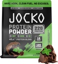 Jocko Carburant Mölk Whey Poudre de protéines 22g Mélange de fruits à faible teneur en sucre - Récupération et croissance musculaires, emballage Mai Vary (26 portions, chocolat à la menthe)