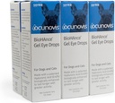 Sentrx - Gouttes oculaires en gel d'ocunovis pour chiens et chats avec yeux secs, gouttes oculaires hydratantes pour chats et chiens avec acide hyaluronique, larmes artificielles non-brillantes et non-brillantes, 5 ml, 6 paquets