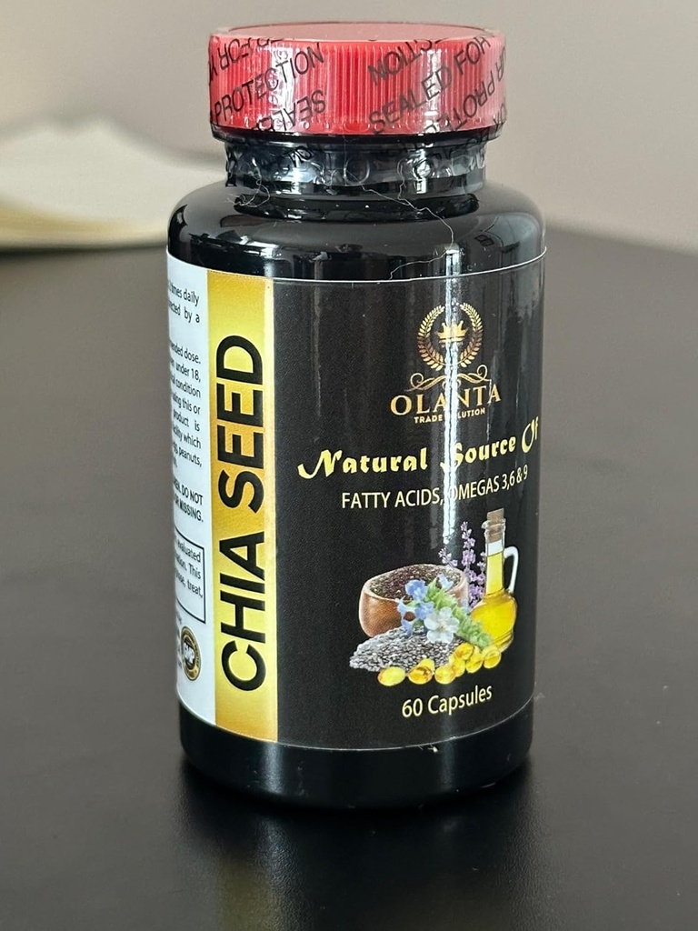 Acides gras oméga 3 pour les femmes - Graines CHIA - Suppléments énergétiques pour la ménopause, enzymes digestives pour les femmes, graines de chia avec bouteilles oméga-3-1 60 Softgels