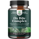 Enzymes digestifs avec Bile à Ox - Suppléments Bile à Ox pour pas de vérin avec Trypsine, Papaine & Bromelain Enzyme pour Nettoyage Pancréase & Détox - Enzymes Digestion Pancréatine pour Femmes & Hommes - 90 Ct