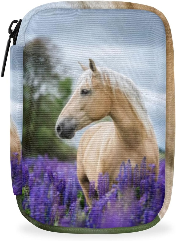 Lovely Horse Large Weekly Pill Organizer Case Travel Pill Box 7 Day Medicine Organizer Pill Container for Vitamine Supplement Medicating Fish Oil