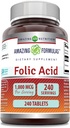 Formules étonnantes Acide folique 1000 Mcg (1 Mg)