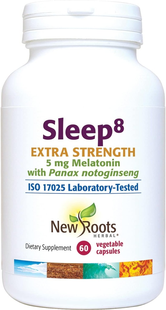 NEW ROOTS HERBAL – Sleep8 Extra Strength (60 Veg Caps)