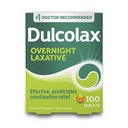 Dulcolax Stimulant Comprimés laxatifs, Prédictibles et efficaces de Constipation Relief, Straining & Bloating, Bisacodyl 5 mg, 100 Compte