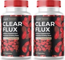 (2 Pack) Détox nettoyant de supplément de flux clair, Capsules Blood Vessel Cleaner Support Formule avancée, Capsules de flux clair Force maximale Toutes les vitamines naturelles Santé (120 Capsules)