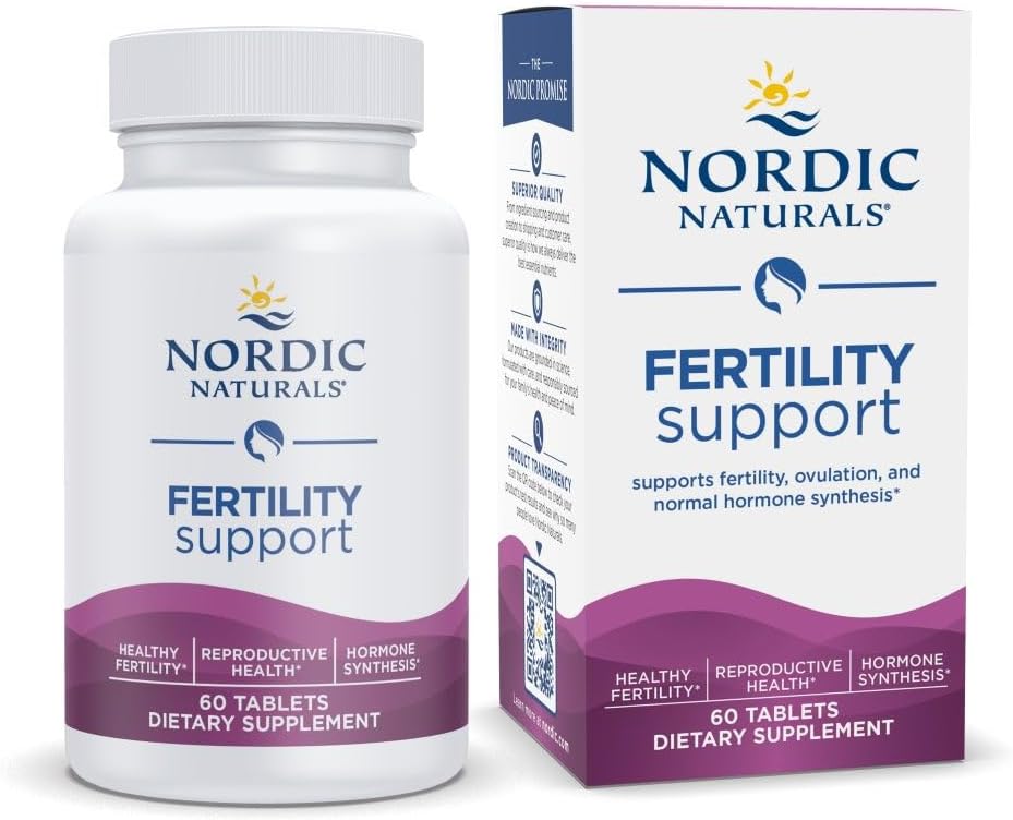 Nordic Naturals Fertility Support - Unflavored - 60 Capsules - Women’s Fertility Supplement for Hormone & Ovulation Support - 30 Servings