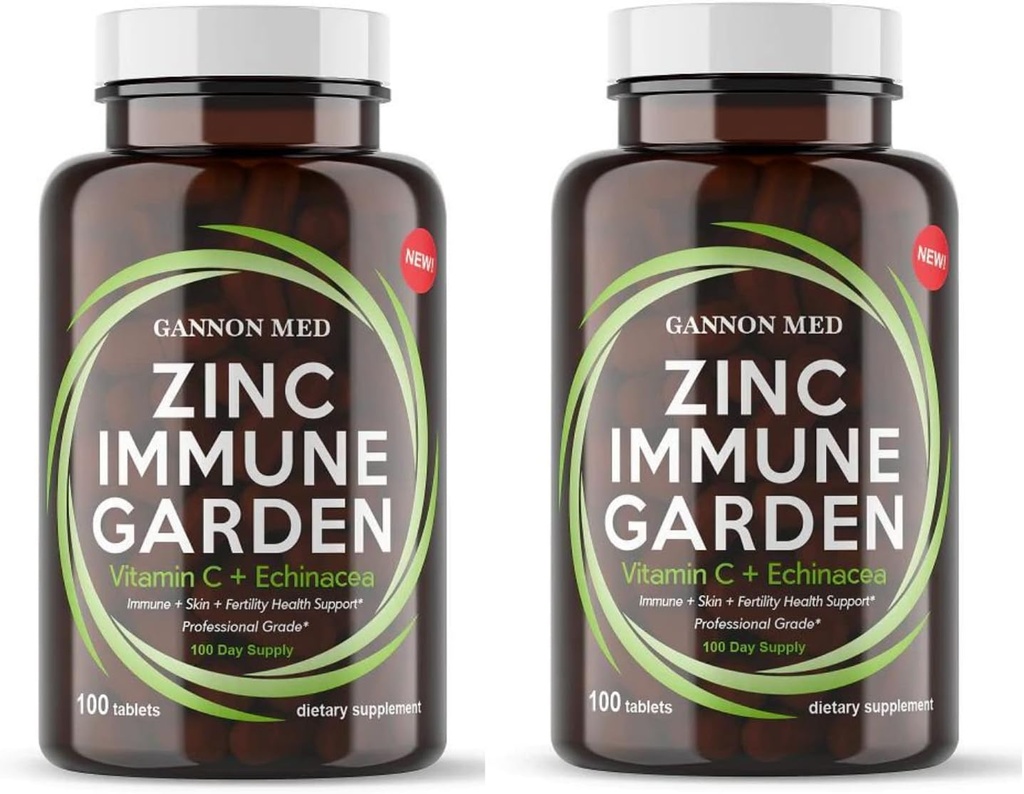 Supplément de zinc pour le soutien immunitaire et la santé reproductive - Zinc chélaté, Echinacea, vitamine C - Immune Booster pour les adultes et les enfants - Haute absorption 60 capsules pour les hommes et les femmes - Non-OGM, Végétarien