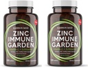 Supplément de zinc pour le soutien immunitaire et la santé reproductive - Zinc chélaté, Echinacea, vitamine C - Immune Booster pour les adultes et les enfants - Haute absorption 60 capsules pour les hommes et les femmes - Non-OGM, Végétarien