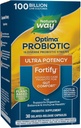 Nature's Way Fortify Optima Probiotique pour les adultes, 100 milliards de cultures vivantes, 15 souches, soutient la santé digestive et immunitaire*, fibre prébiotique végétale, 30 capsules (paquetage mai vary)