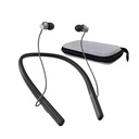 Aides auditives à bande de cou pour les aînés, aides auditives rechargeables Casque Bluetooth avec amplificateur d'audition annulant le bruit pour perte auditive Noir