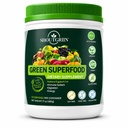 Green Superfood Powder — Organic Super Greens with 100 Billion CFU Probiotics & Digestive Enzymes — Vegan, Keto, Sugar-Free Daily Greens Supplement — Energy, Gut Health & Immunity