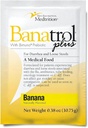 Banatrol® Antidiarrhée naturelle avec prébiotiques, soulagement de la diarrhée chronique, SBI, Diarrhée récurrente, aliments médicaux cliniquement soutenus, non constipant, 25 portions (Banane)