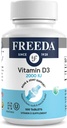FREEDA Vitamin D3-2000 IU – High-Potency Vitamin D for Bone Strength & Immune Support – Easy-to-Swallow Tablets – 100 Tiny Tablets