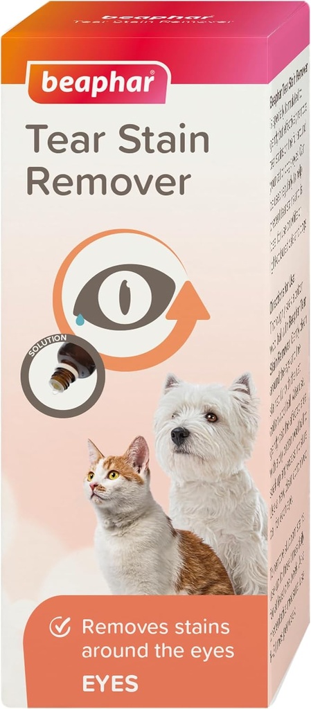 Sherleys Tear Stain Remover 50ml pour chats et chiens de Melian