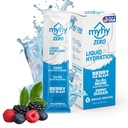 Packs d'hydratation liquide MyHy Zero, mélange de boissons électrolytes sans sucre pour le soutien de l'hydratation, soulagement de la déshydratation pour les voyages, la grossesse, la condition physique, Bachelor & Bachelorette Party – Berry, 5 comtes