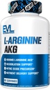 Evlution L-Arginine AKG - Vasodilatation et support de livraison des nutriments - Précurseur à oxyde nitrique - 1000mg L-Arginine AKG - Sans gluten et sans OGM - Complément alimentaire - 60 portions - 120 capsules de légumes