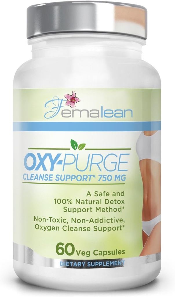 Oxy-Purge 750 mg 60 Vcaps - Natural Magnésium Oxyde à base d'oxygène Colon Cleanse Gentle Laxative Supports Healthy Digestive Tract Regulatory