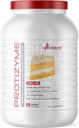 Nutrition métabolique, Protizyme, 100% poudre de protéines de lactosérum, haute protéine, faible teneur en glucides, faible teneur en gras de lactosérum, enzymes digestives, 24 vitamines et minéraux essentiels, 4 livres (52 ser)
