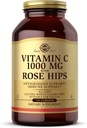 Solgar Vitamine C 1000 mg avec des hanches de rose, 250 comprimés - Antioxydants et immunosupport - Santé globale - Soutiens peau et articulations saines - Non OGM, végétalien, sans gluten, sans laiterie, sans casher - 250 portions