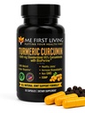 Me First Living Curcumin curcumaire 1000 mg 95% Curcuminoides, Bioperine 10 mg, 19x Plus de potentiel que les autres, Absorption accrue, Non-OGM, Turcuma organique, Vegan, Sans gluten, 60 Capsules