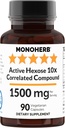 MONOHERB Hexose actif 10x Composé cordépendant, 1500 mg - 30 portions - 90 capsules 500 mg par gélule