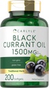 Carlyle Black Currant Oil Softgels (en anglais seulement) 1500mg (en anglais seulement) 200 Count (en anglais seulement) Non-OGM et sans gluten